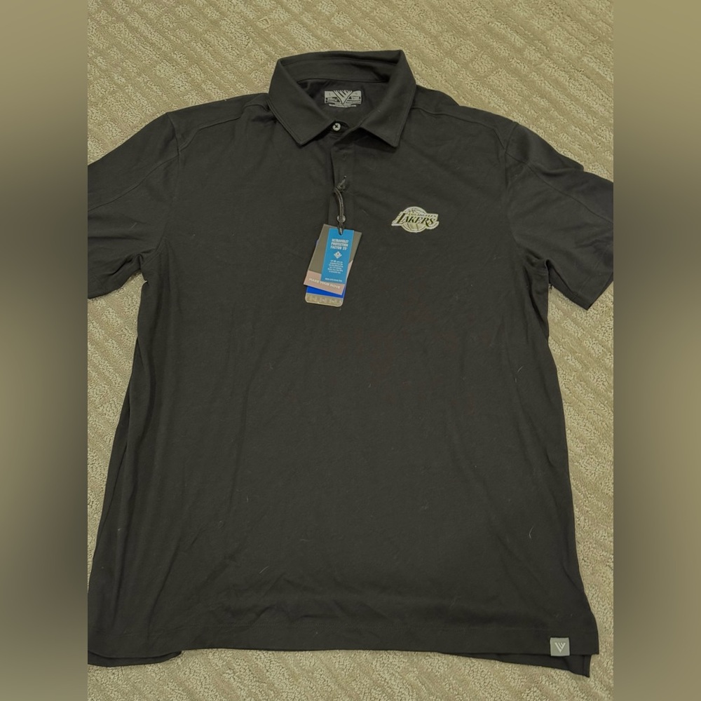 Levelwear Lakers Black Polo Size Large